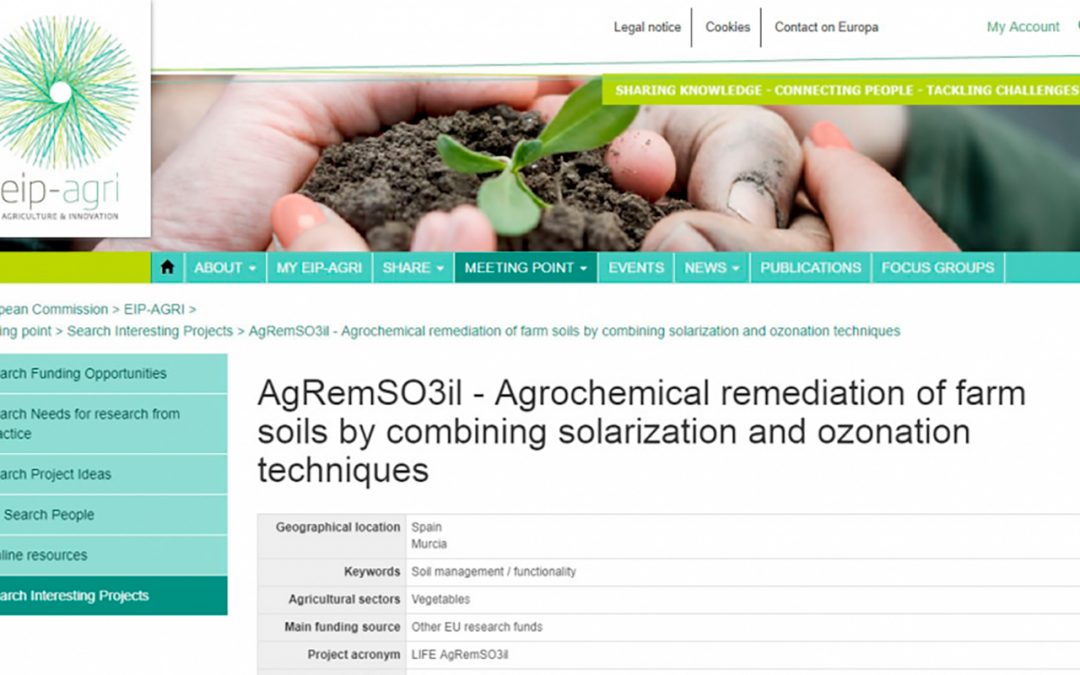 LIFE AgRemSO3il in the EIP-AGRI of the European Commission