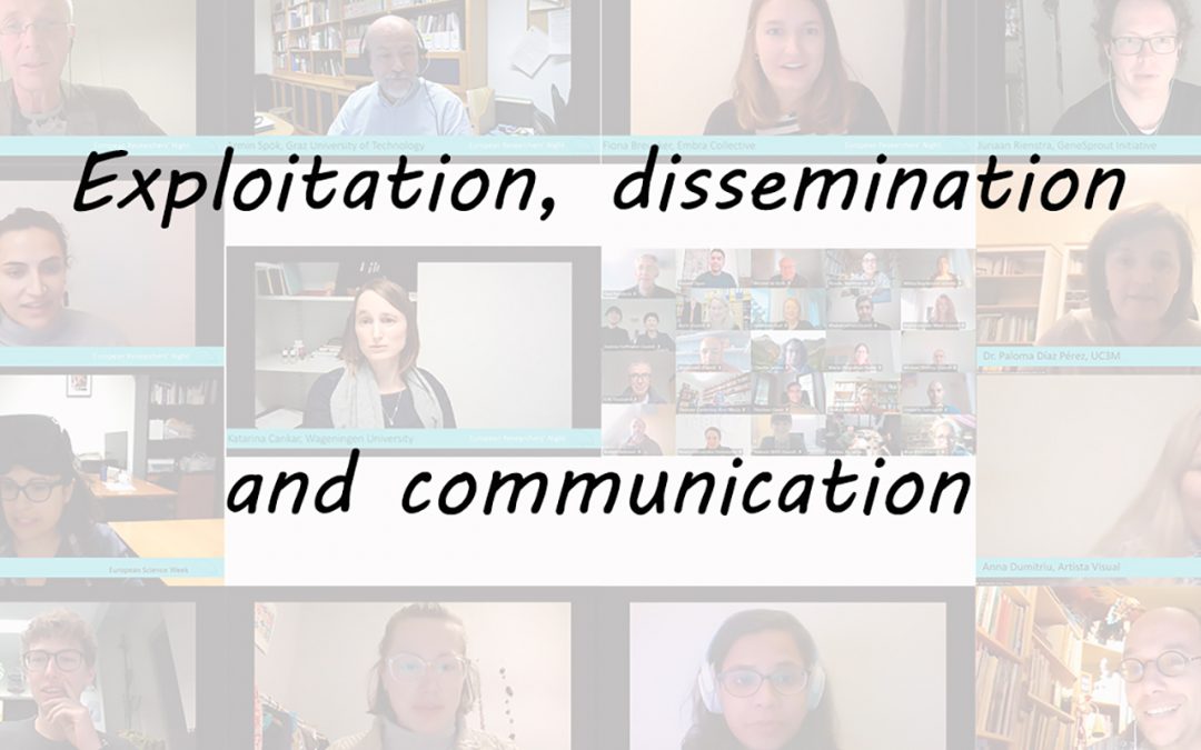 Exploitation, dissemination and communication update