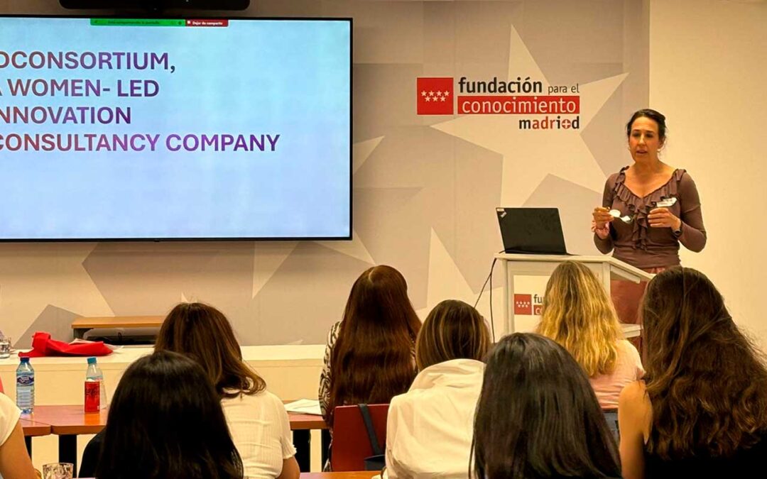 Macarena Sanz presents the progress of European funding in deep tech innovation led by women