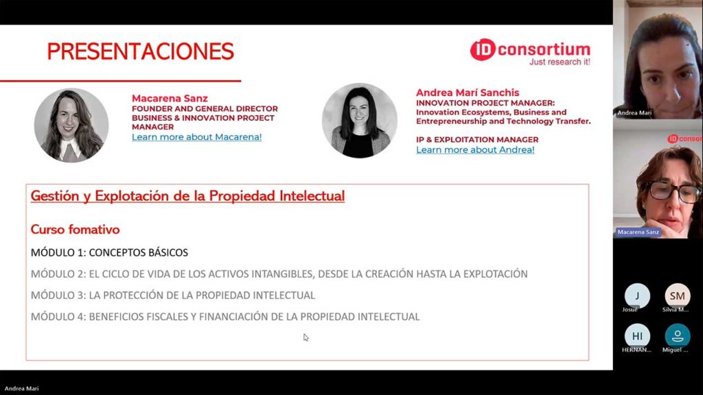 Curso EDIH: Gestión y explotación de la propiedad intelectual - Módulo 1 9 IDConsortium - Curso EDIH: Gestión y explotación de la propiedad intelectual - Módulo 1